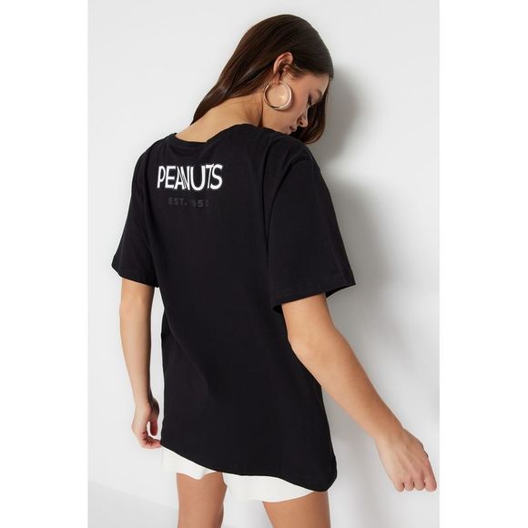 NWT Trendyol Boyfriend Crew neck Knit T-Shirt - Picture 2 of 13